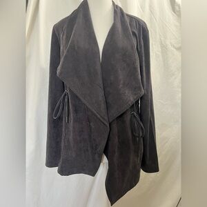Cupcakes and Cashmere Elegant Suede Black Women's Jacket in size small